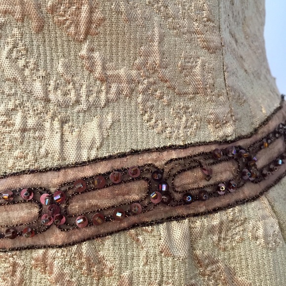 ALEXIA ADMOR New! Golden Cocktail Dress - Picture 3 of 8